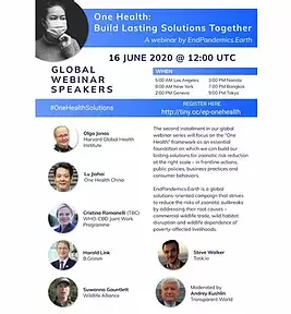June 16, 2020:&nbsp; One Health: Building Lasting Solutions Together