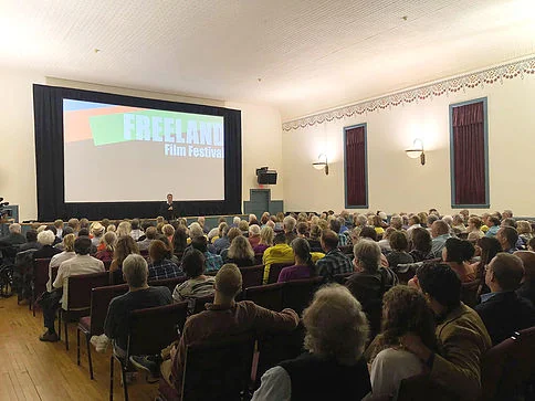 Full house on opening night at the Thrasher Opera House.