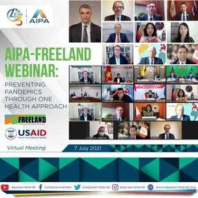 June 16, 2021. AIPA &ndash; FREELAND WEBINAR PREVENTING PANDEMICS THROUGH ONE HEALTH APPROACH.​